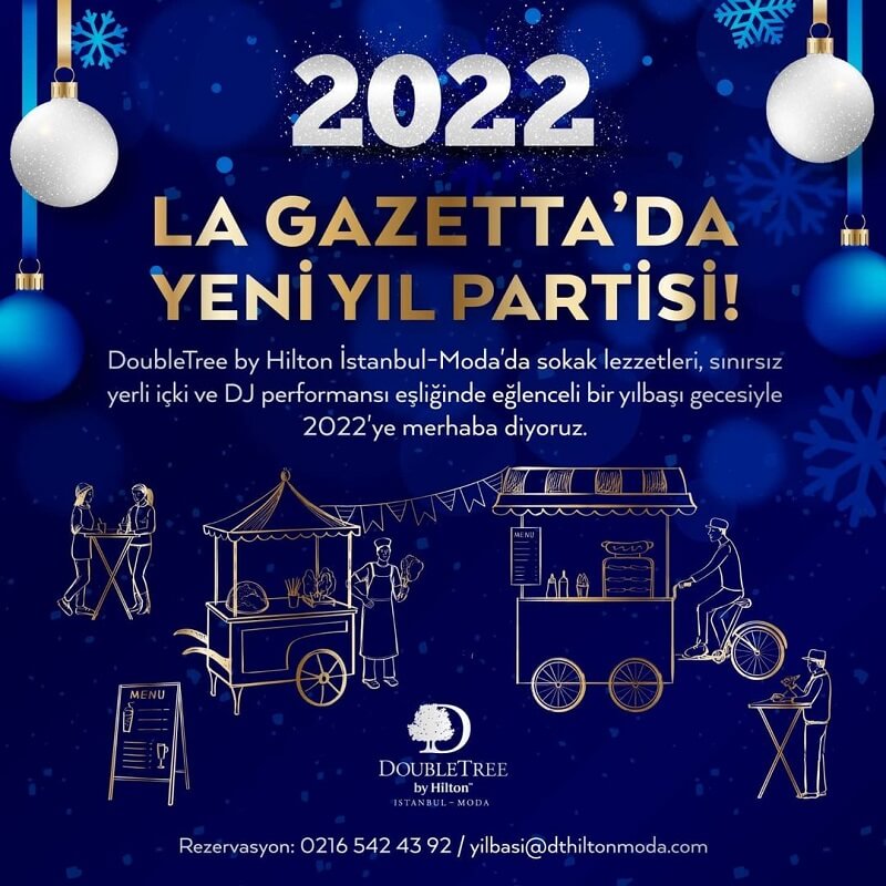 DoubleTree by Hilton İstanbul Moda Yılbaşı Programı 2022