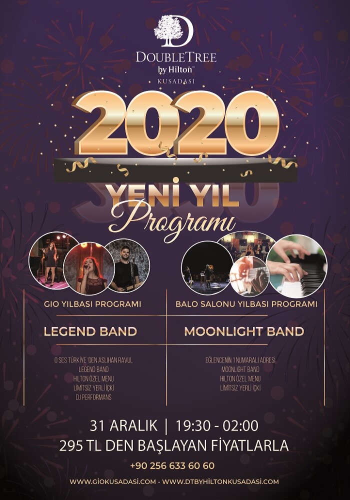 DoubleTree by Hilton Kuşadası Yılbaşı Programı 2020