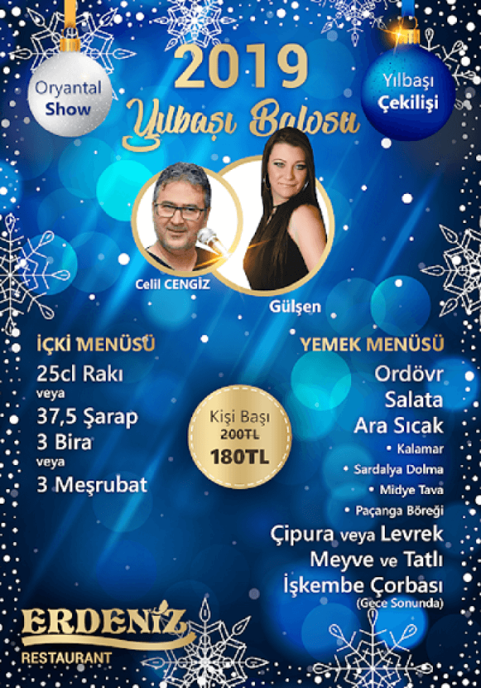 Erdeniz Restaurant 2019 Yılbaşı Balosu