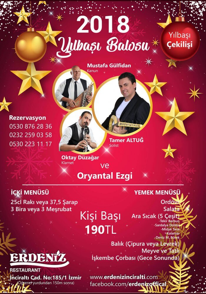 Erdeniz Restaurant Yılbaşı 2018