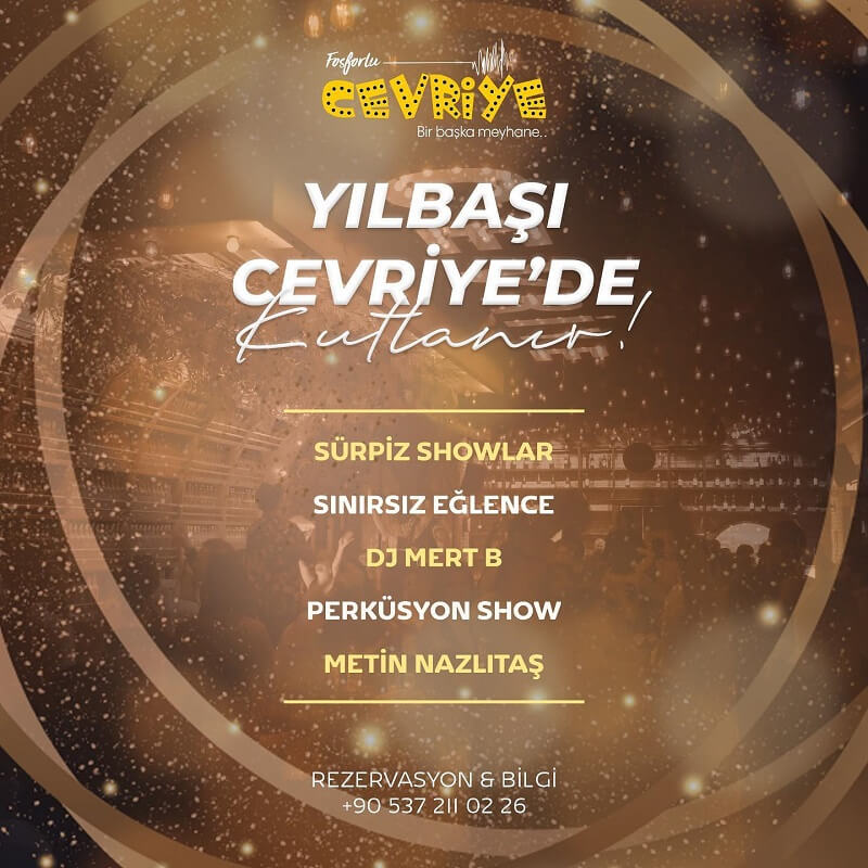 Eskişehir Fosforlu Cevriye Meyhanesi Yılbaşı Programı 2023