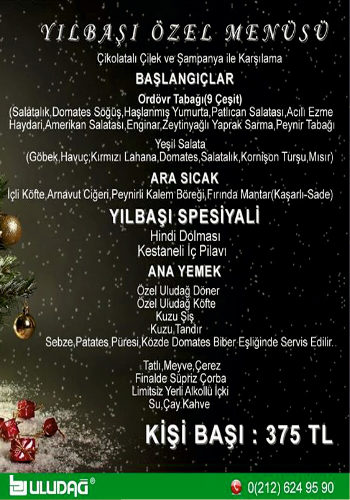 Florya Uludağ Et Lonkantası Yılbaşı Programı 2020
