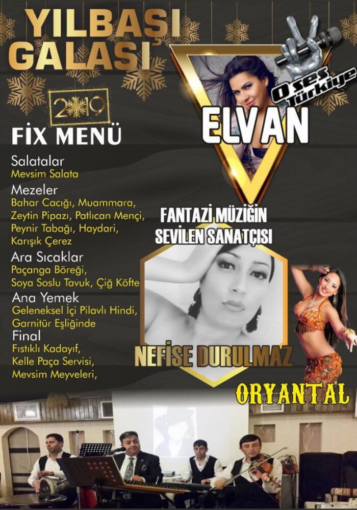 Gece Gündüz Bistro 2019 Yılbaşı Programı