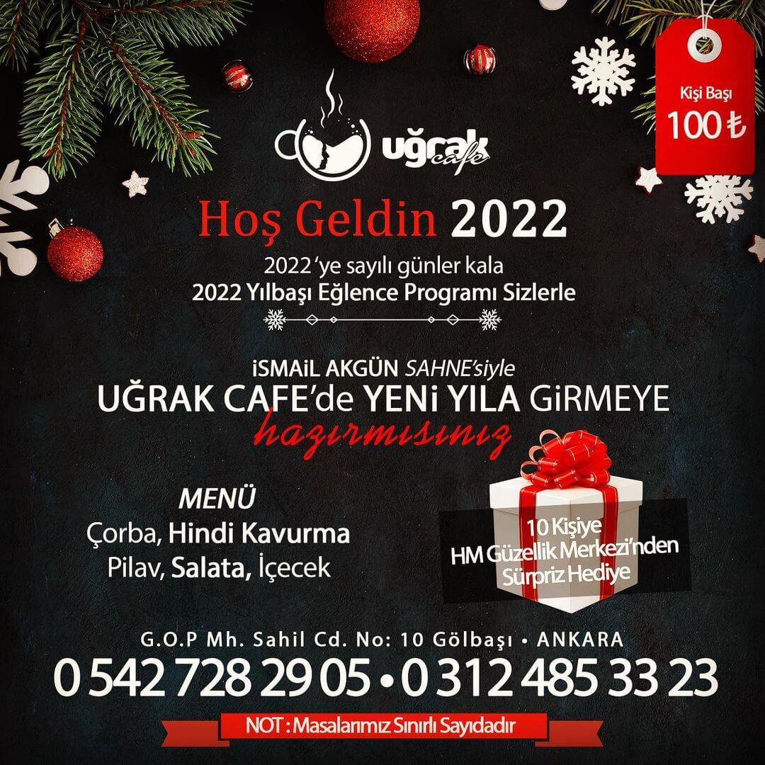 Gölbaşı Uğrak Cafe Ankara Yılbaşı Programı 2022
