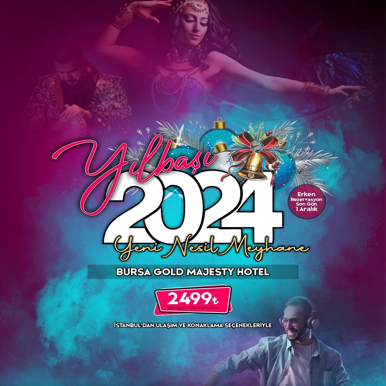 Gold Majesty Hotel Bursa Yılbaşı Programı 2024