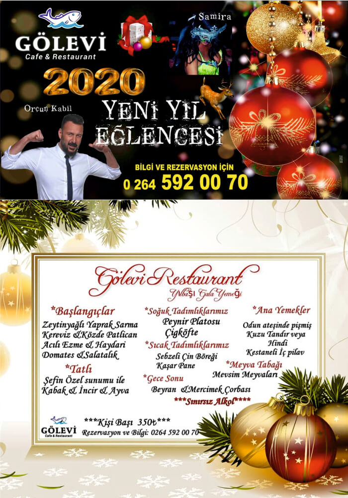 Gölevi Restaurant Sakarya Yılbaşı Programı 2020