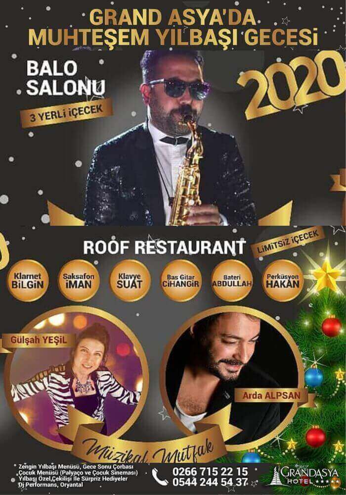 Grand Asya Hotel Bandırma Yılbaşı Programı 2020