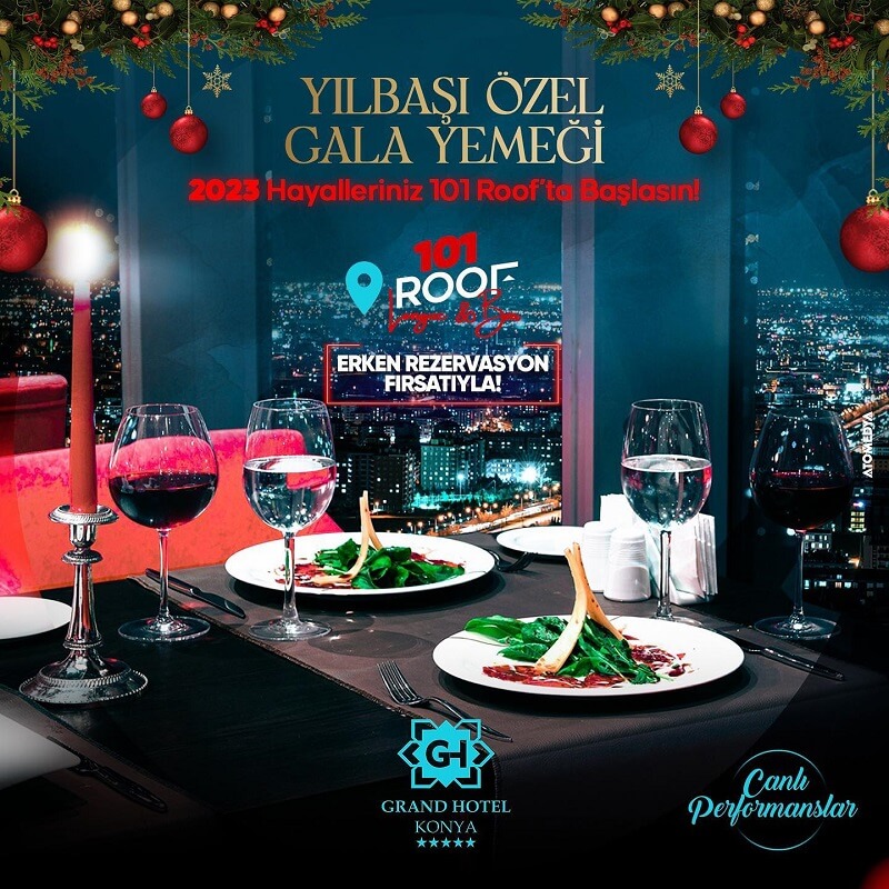 Grand Hotel Konya Yılbaşı Programı 2023
