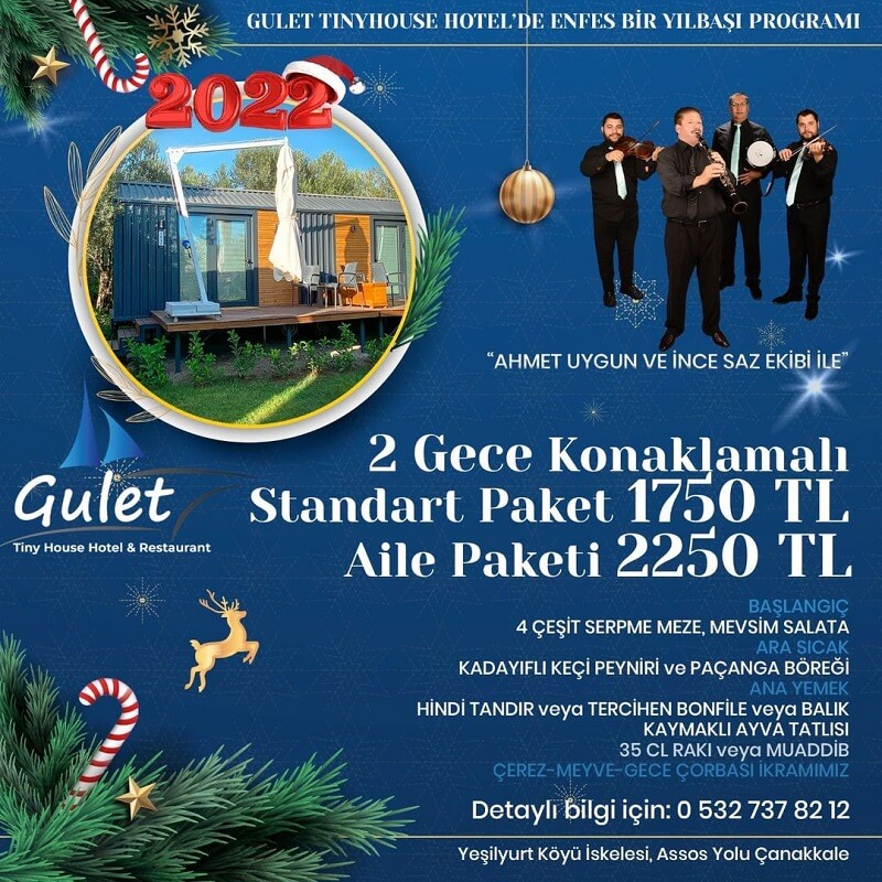 Gulet Restaurant Çanakkale Yılbaşı Programı 2022