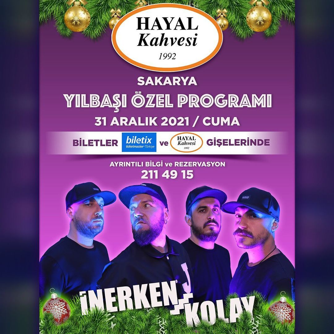 Hayal Kahvesi Sakarya Yılbaşı Programı 2022