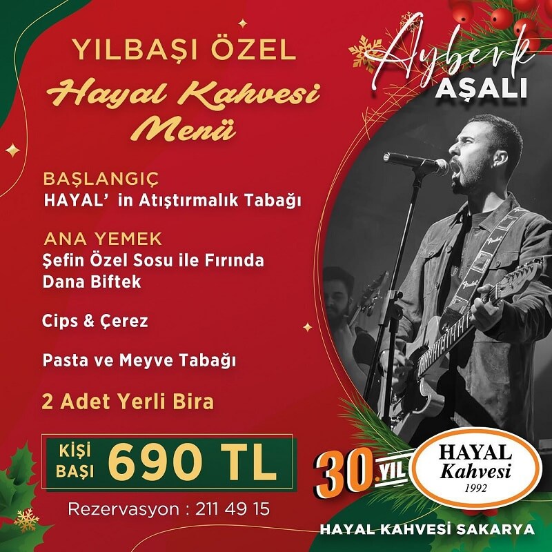 Hayal Kahvesi Sakarya Yılbaşı Programı 2023