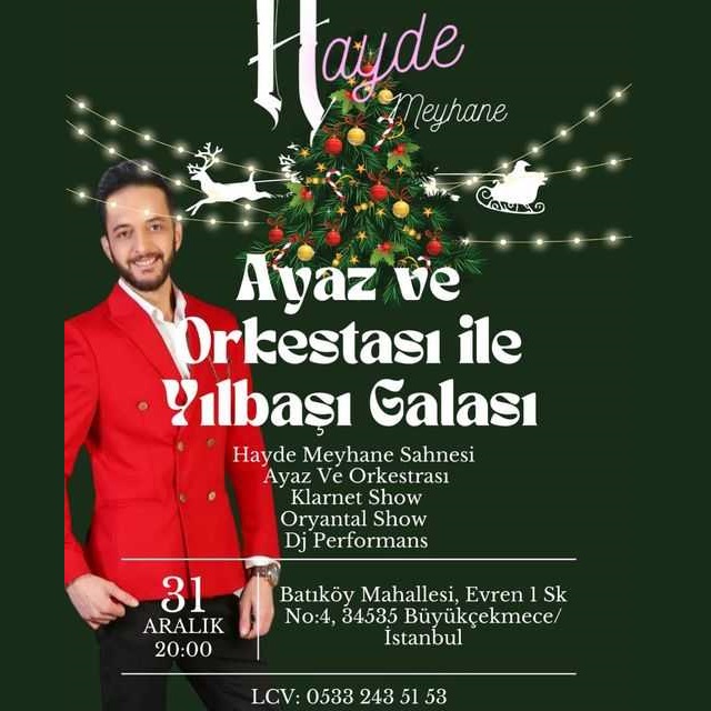 Hayde Meyhane İstanbul Yılbaşı Programı 2023