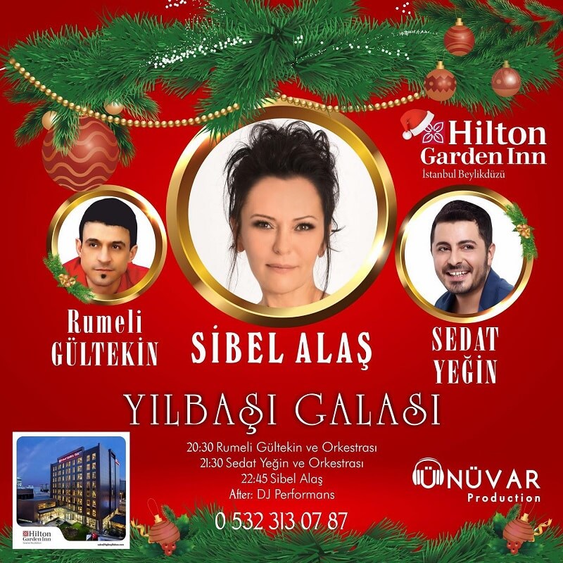 Hilton Garden Inn İstanbul Beylikdüzü Yılbaşı Programı 2023
