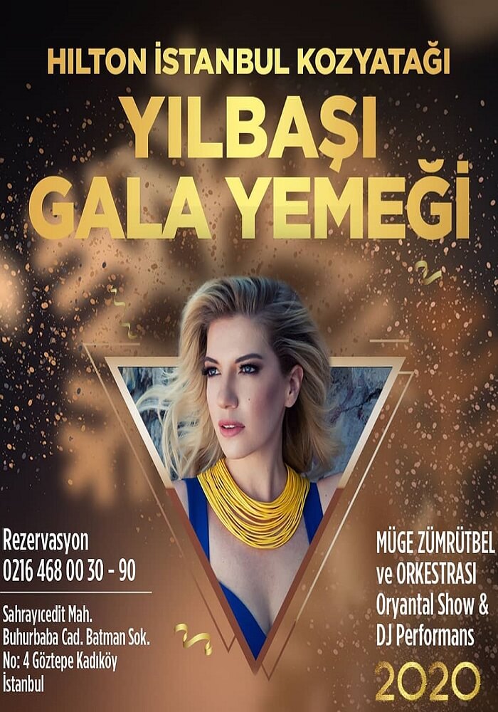 Hilton İstanbul Kozyatağı Yılbaşı Programı 2020