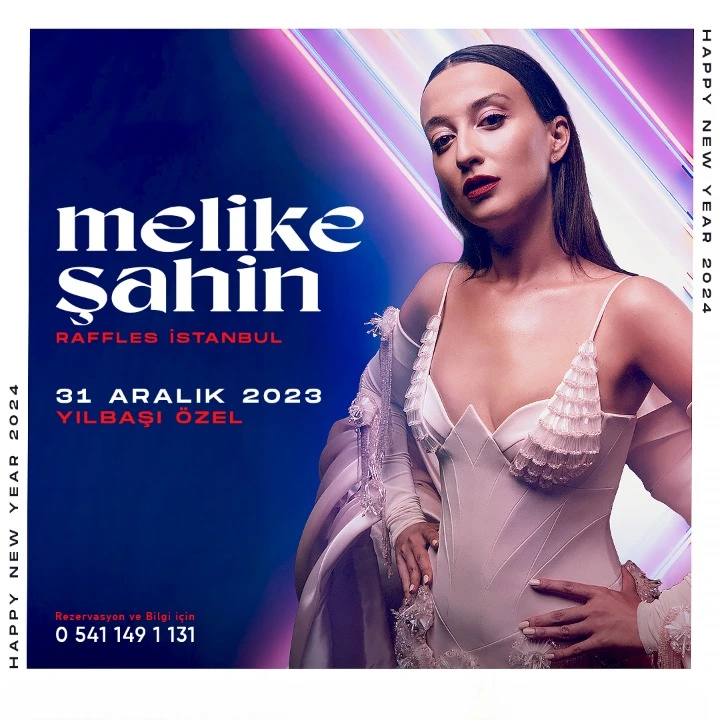 Hotel Raffles İstanbul Yılbaşı Programı 2024 Melike Şahin Yılbaşı