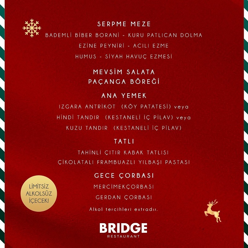 İstanbul Bridge Restaurant Yılbaşı Programı 2023