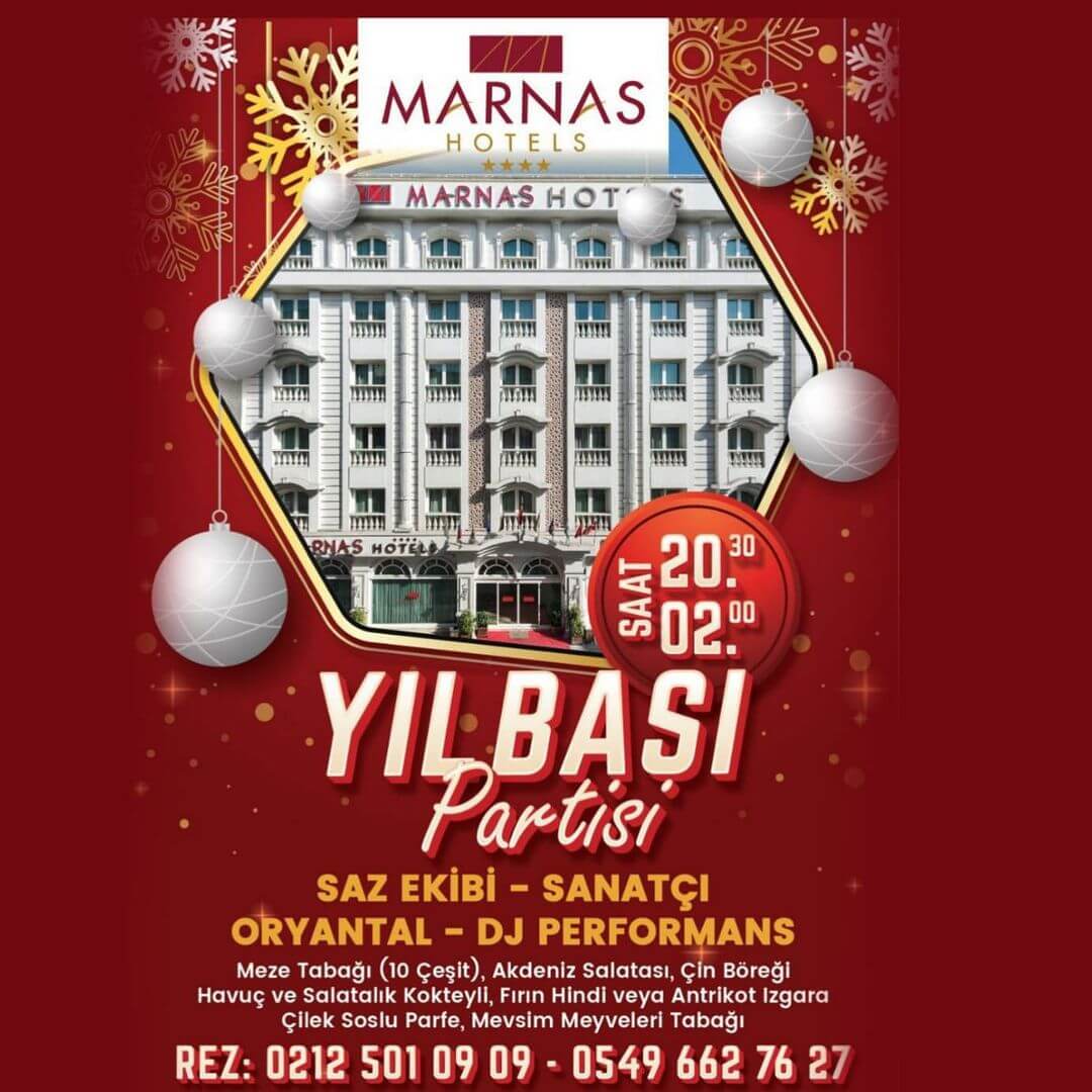 İstanbul Marnas Hotel Yılbaşı Programı 2022