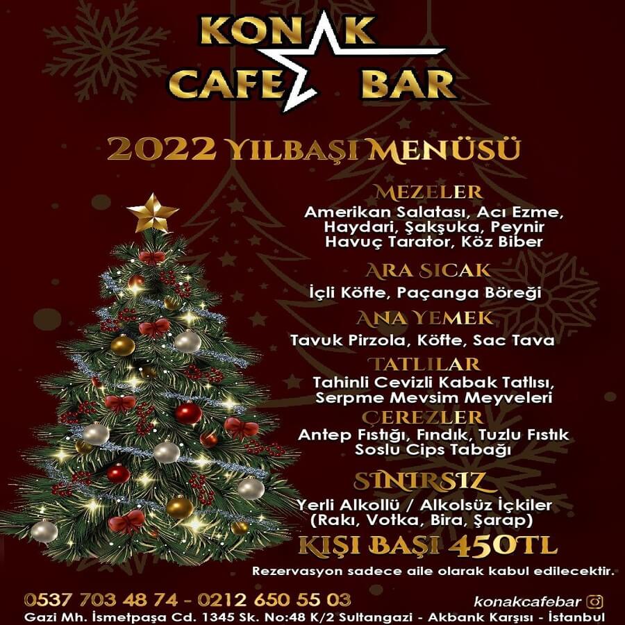 İstanbul Sultangazi Konak Cafe Bar Yılbaşı Programı 2022