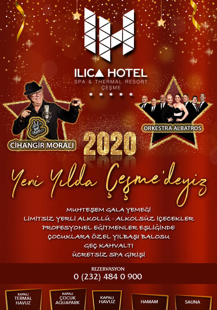 İzmir Ilıca Hotel Çeşme 2020 Yılbaşı Programı