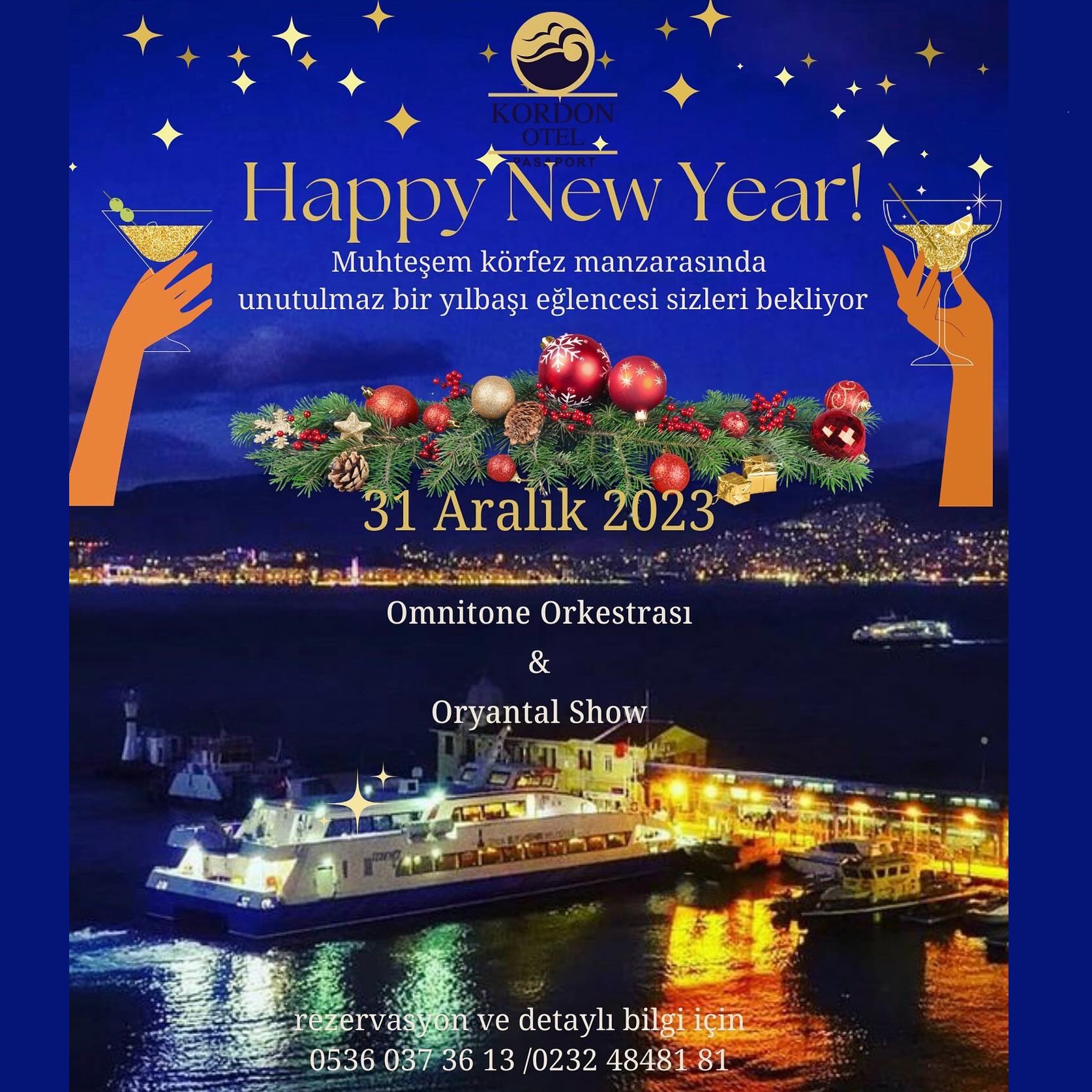 İzmir Kordon Otel Pasaport Yılbaşı Programı 2024