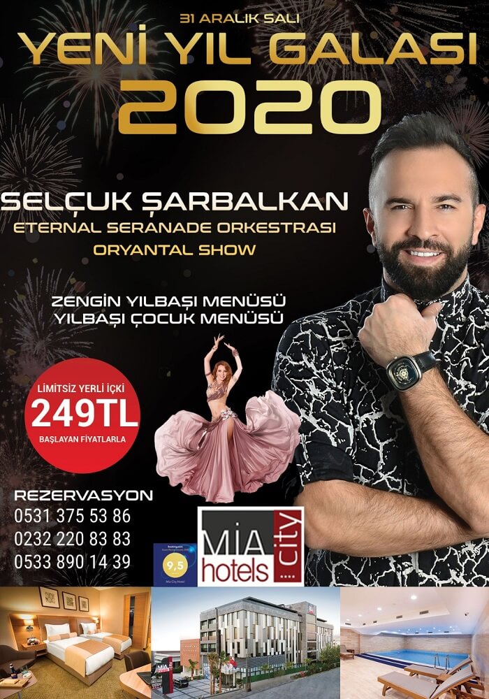İzmir Mia City Hotel Yılbaşı Programı 2020