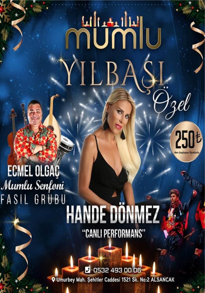İzmir Mumlu Meyhane Yılbaşı Programı 2020