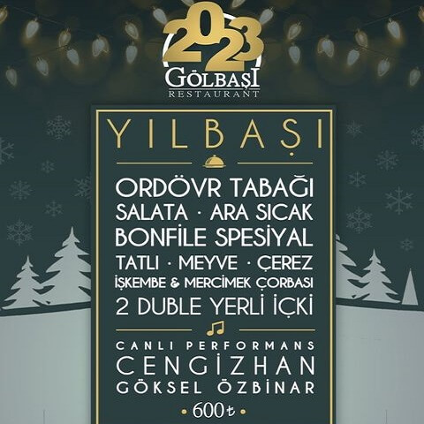 İzmit Gölcük Gölbaşı Restaurant Yılbaşı Programı 2023