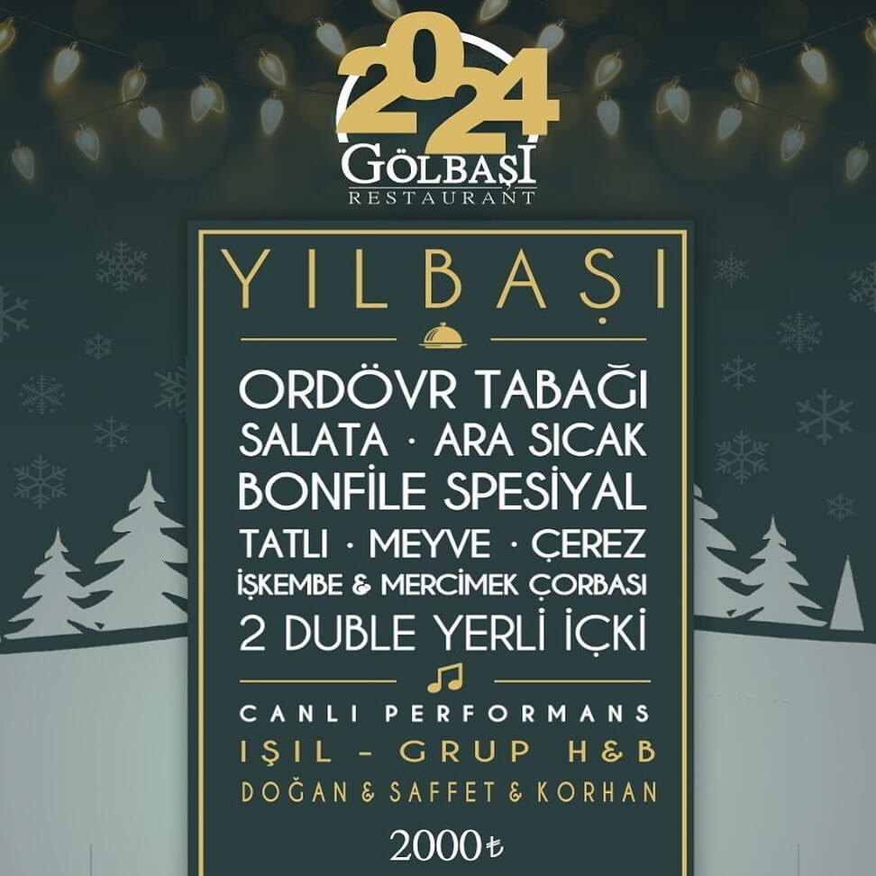 İzmit Gölcük Gölbaşı Restaurant Yılbaşı Programı 2024