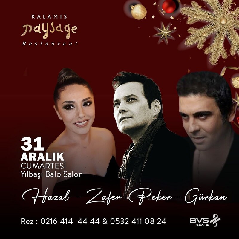 Kalamış Paysage Restaurant İstanbul Yılbaşı Programı 2023
