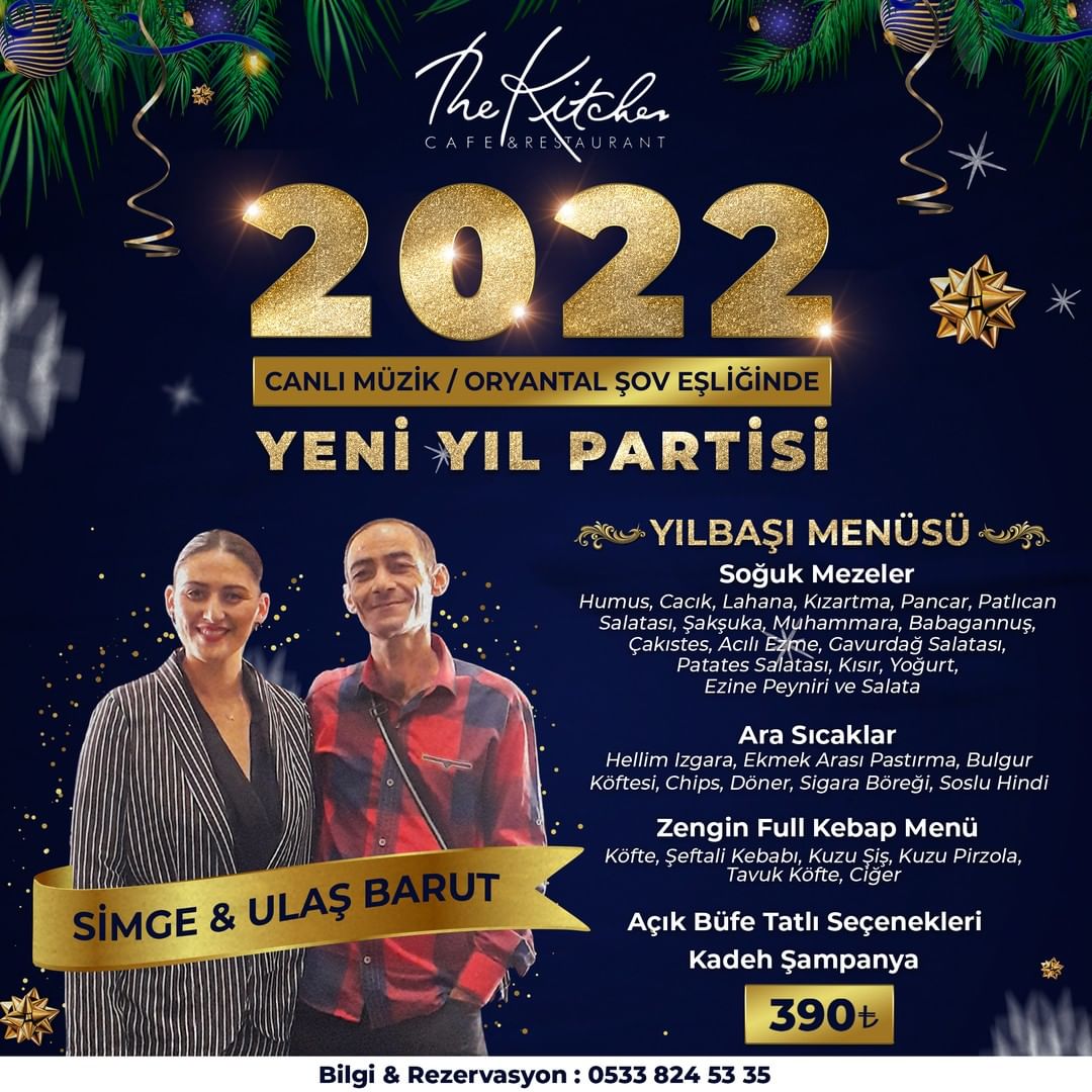 Kıbrıs Kitchen Restaurant Çatalköy Yılbaşı Programı 2022