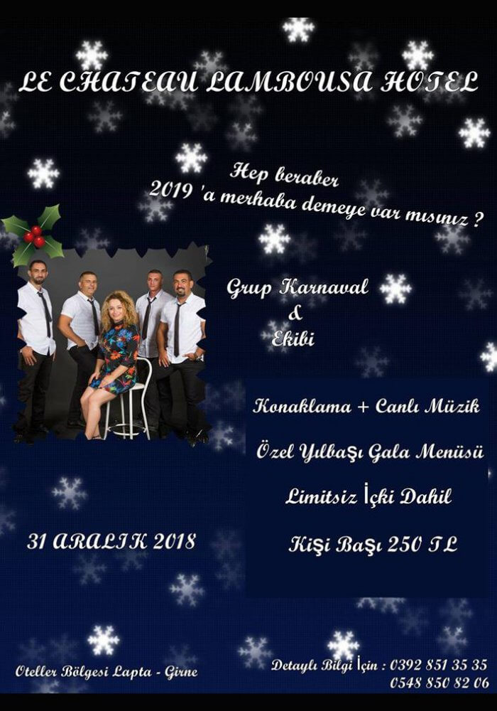 Kıbrıs Le Chateau Lambousa 2019 Yılbaşı Programı