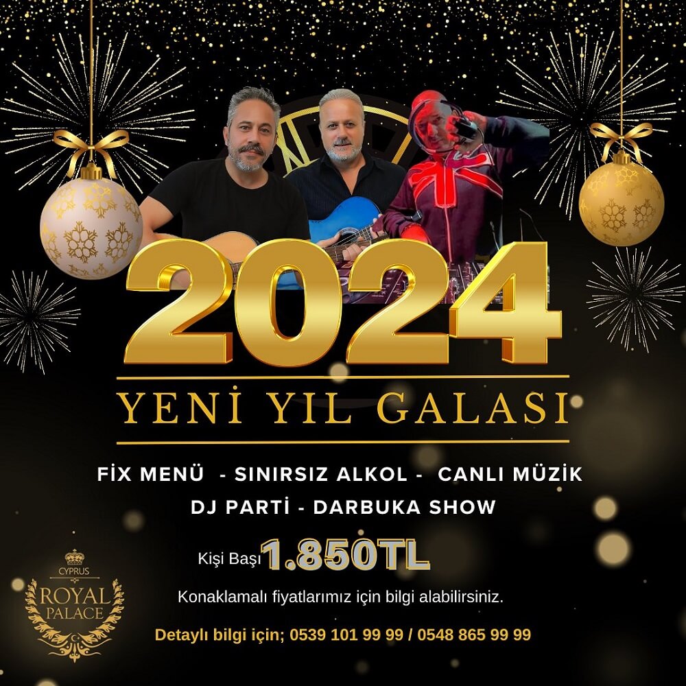 Kıbrıs Royal Palace Hotel Yılbaşı Programı 2024