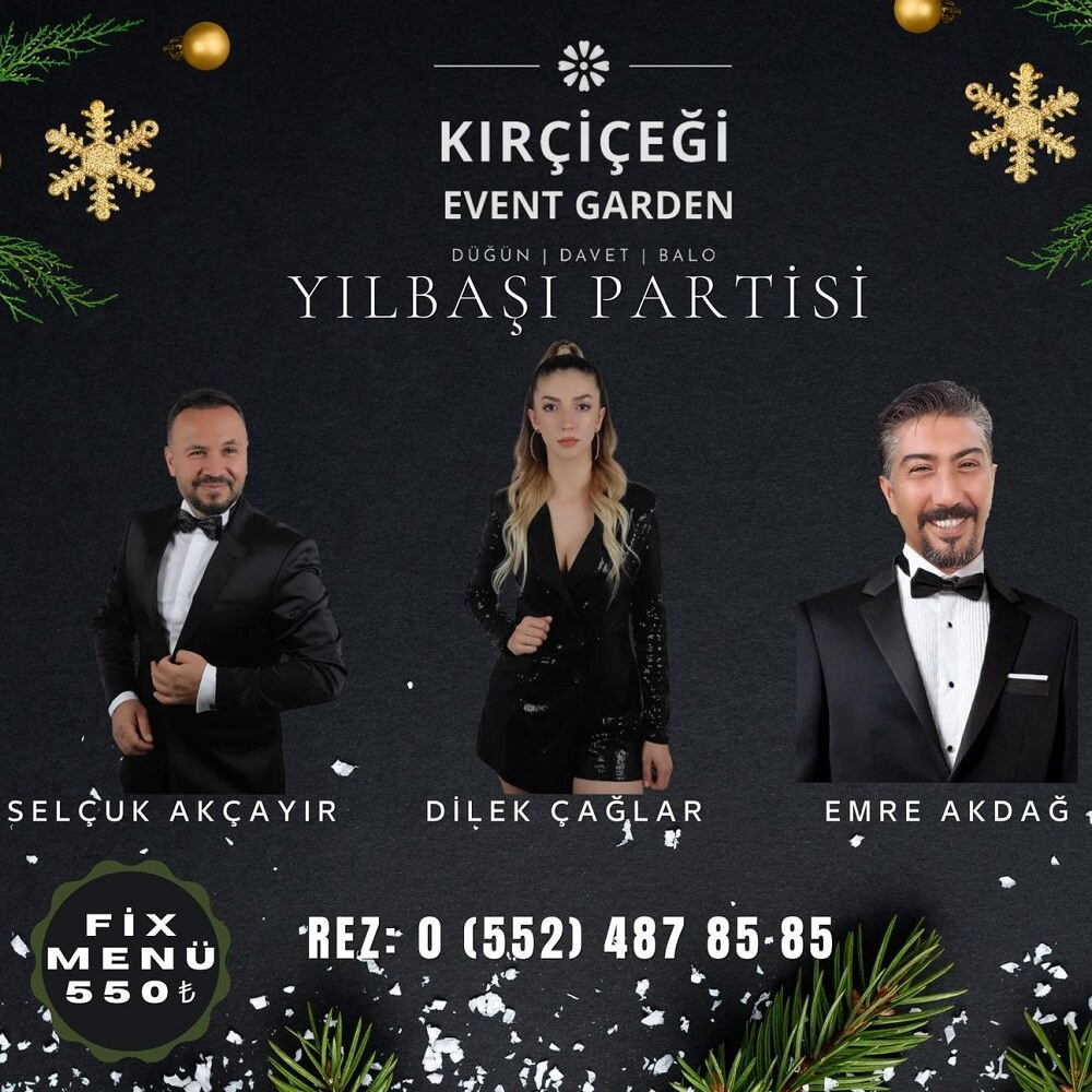 Kırçiçeği Garden Mersin Yılbaşı Programı 2023