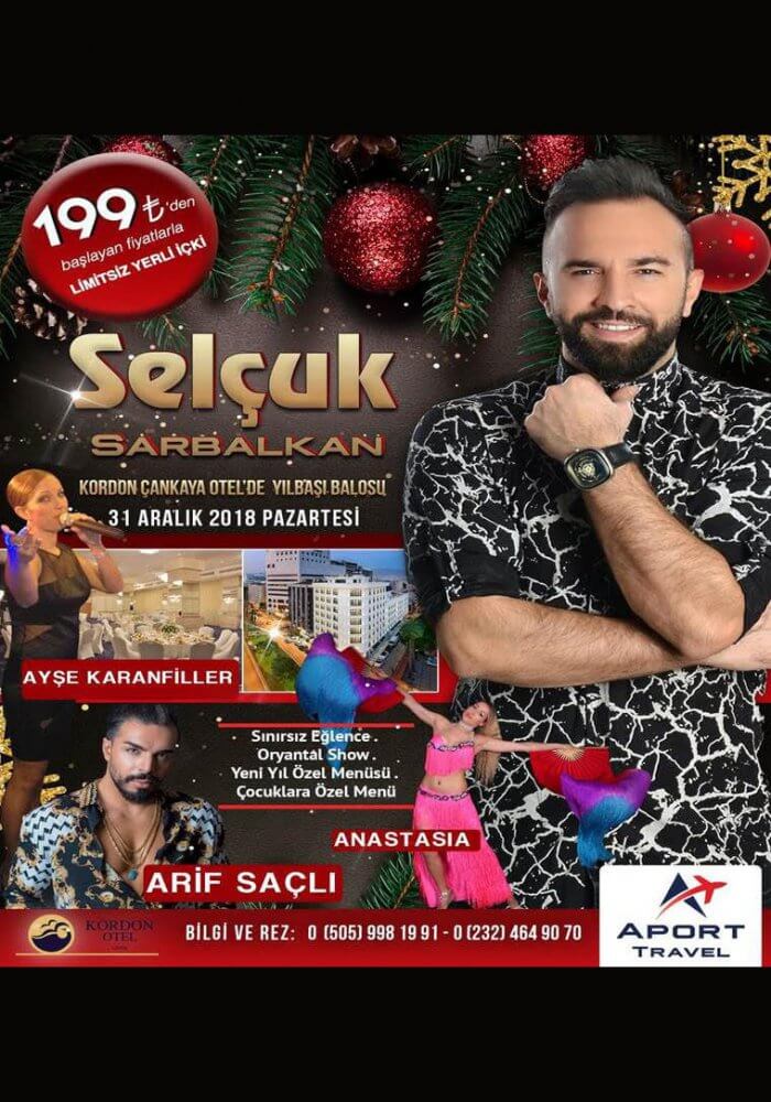 Kordon Otel Çankaya 2019 Yılbaşı Programı