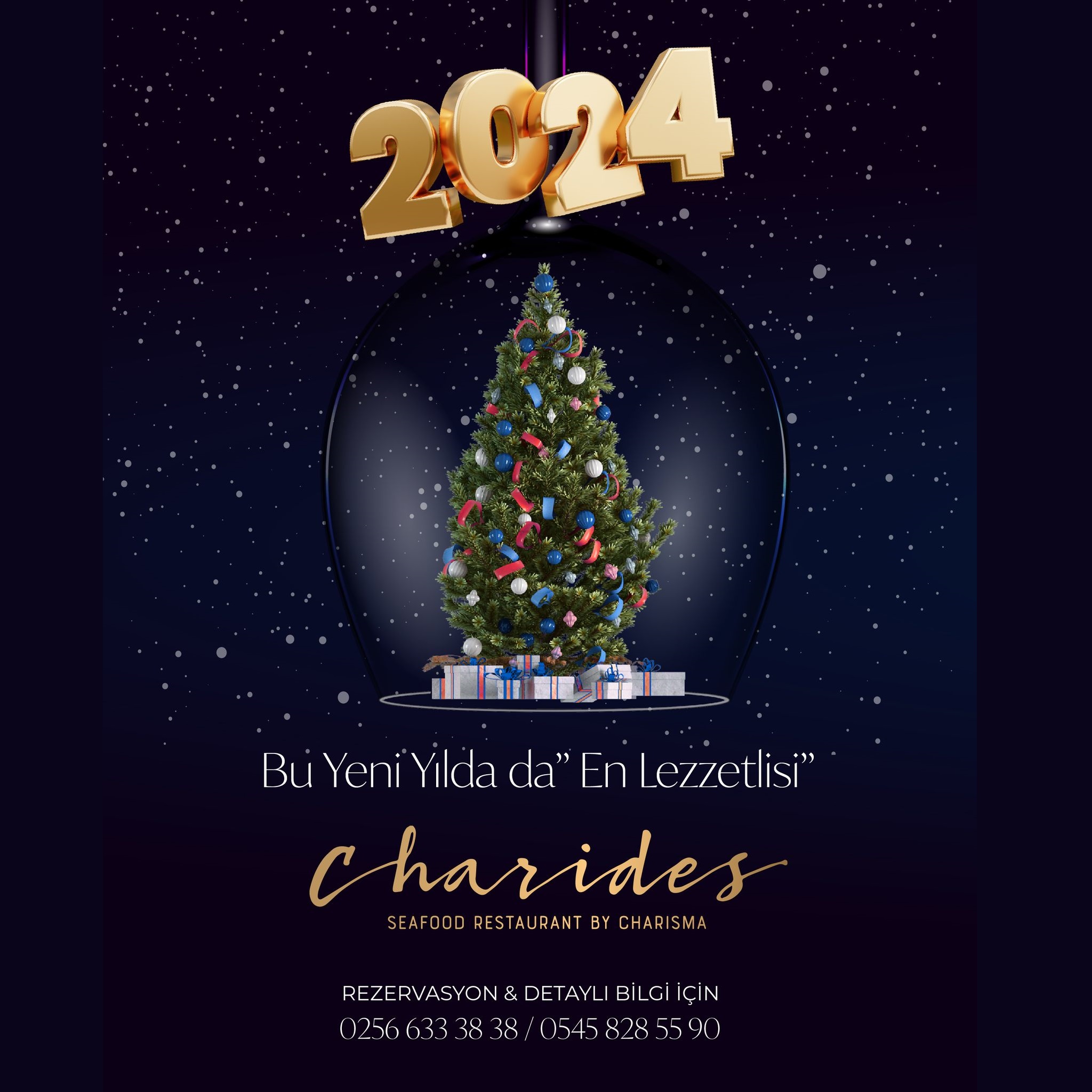 Kuşadası Charides Restaurant Yılbaşı Programı 2024