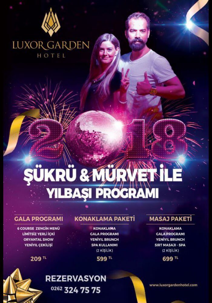 Luxor Garden Hotel Yılbaşı 2018