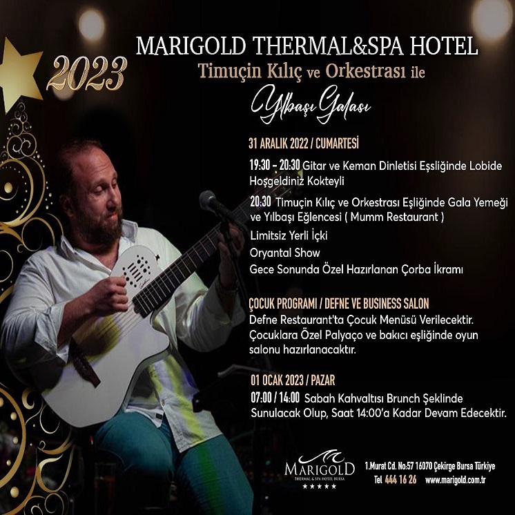 Marigold Termal Hotel Bursa Yılbaşı Programı 2023