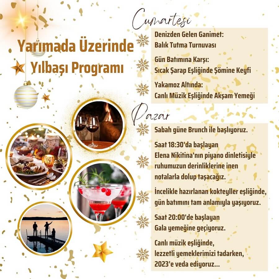Maya Bistro Hotel Beach İzmir Yılbaşı Programı 2024