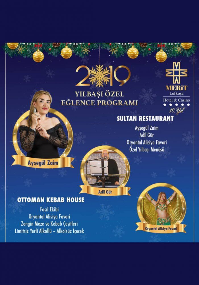 Merit Lefkoşa Hotel & Casino 2019 Yılbaşı Programı