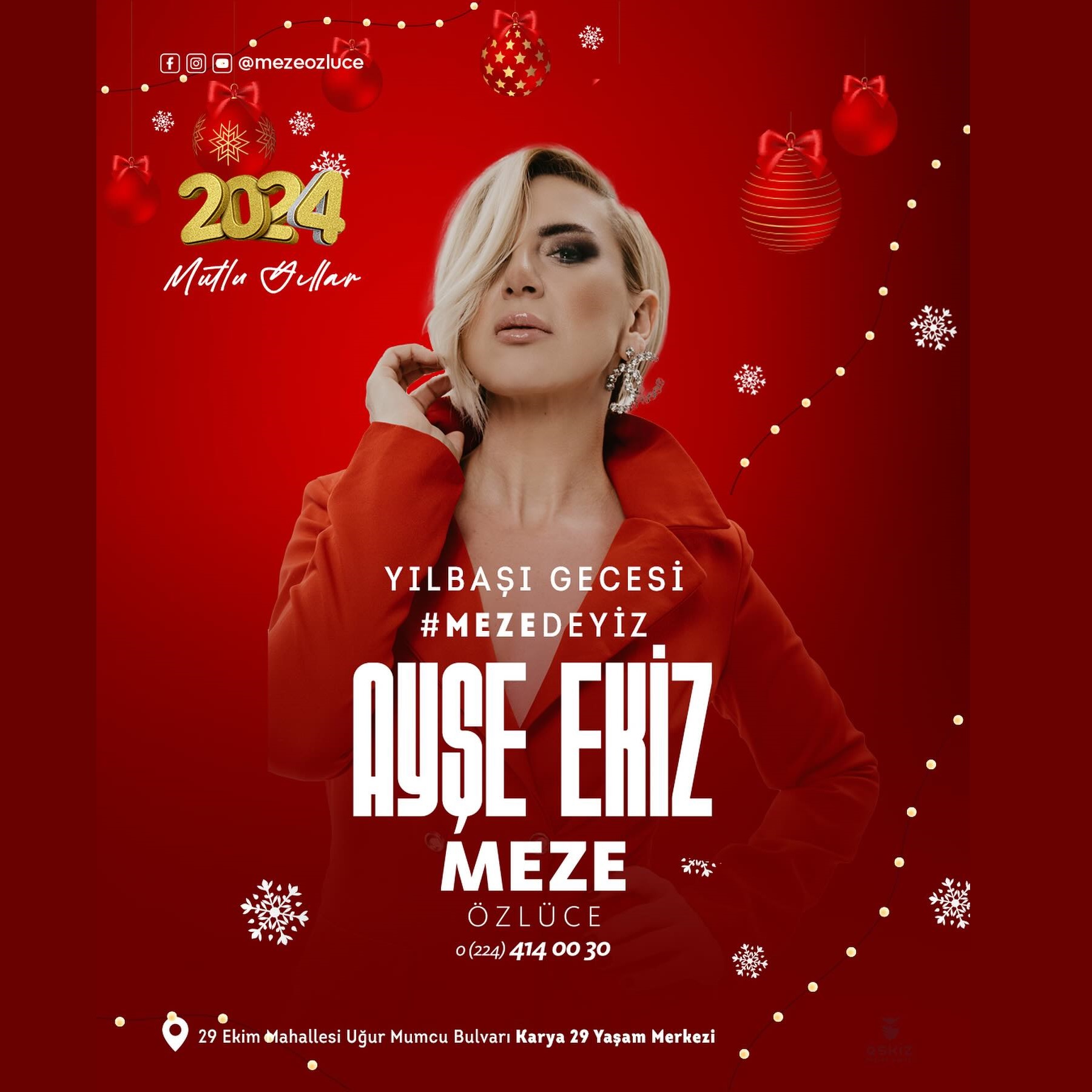 Meze Özlüce Restaurant Bursa Yılbaşı Programı 2024