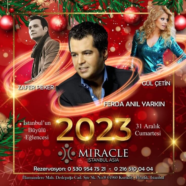 Miracle İstanbul Asia Hotel Yılbaşı Programı 2023
