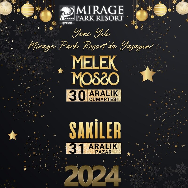 Mirage Park Resort Hotel Kemer Yılbaşı Programı 2024