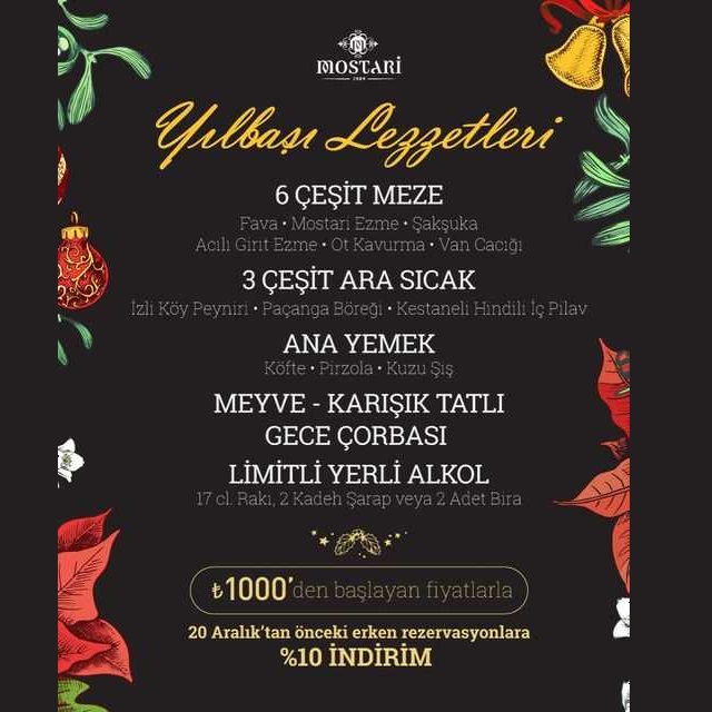 Mostari Meyhane İzmir Yılbaşı Programı 2023