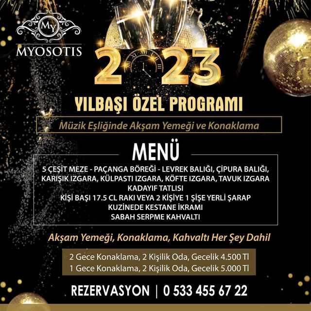 Myosotis Foça Hotel İzmir Yılbaşı Programı 2023