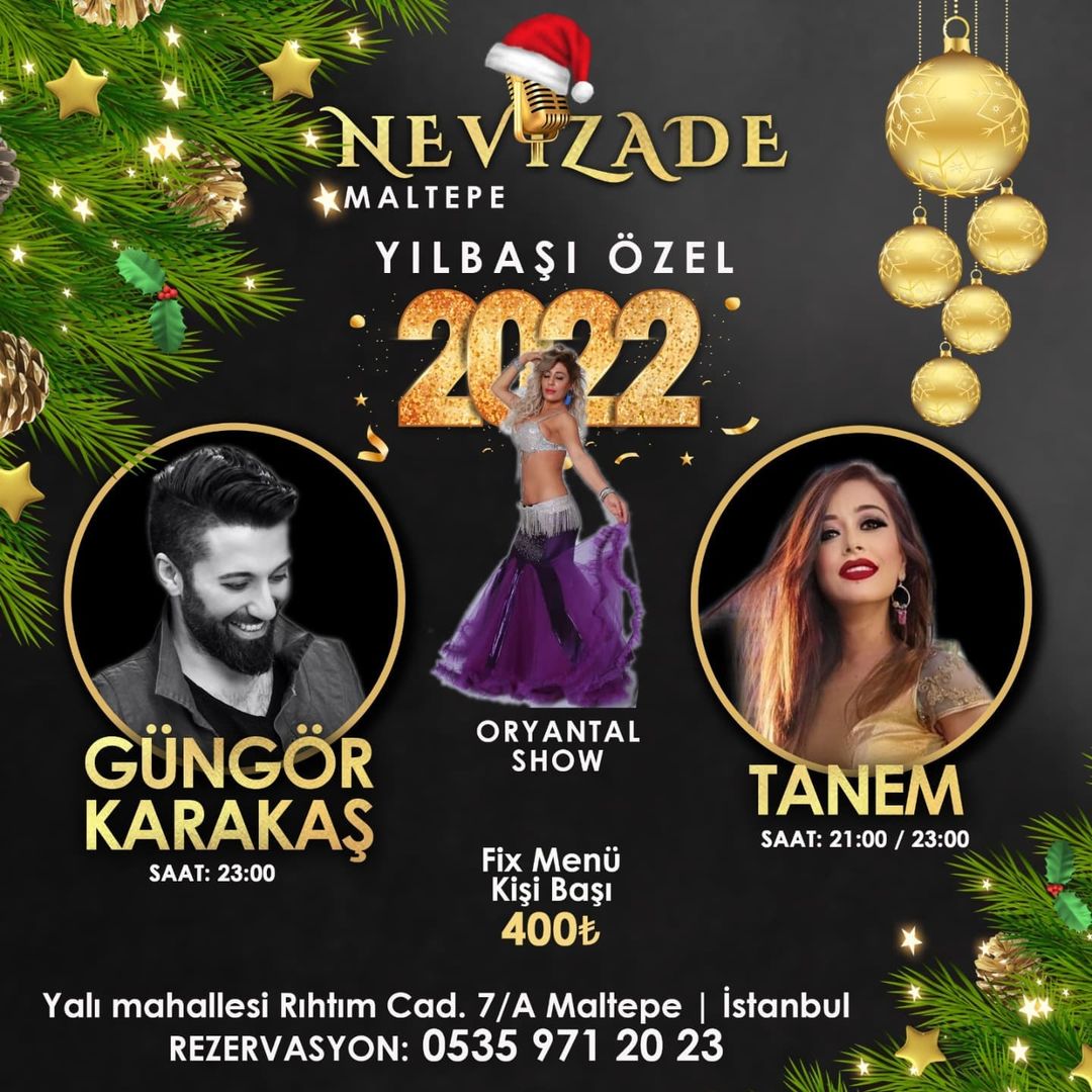 Nevizade Meyhane Maltepe İstanbul Yılbaşı Programı 2022