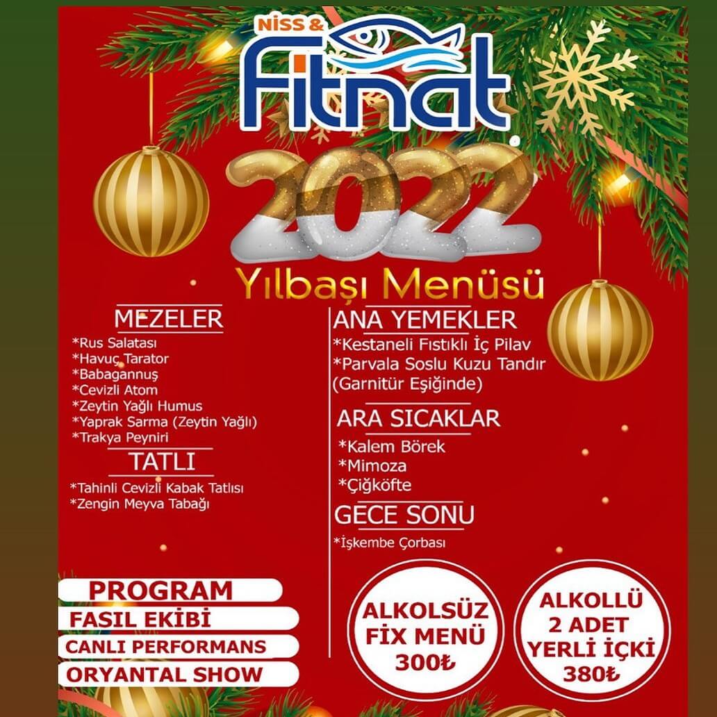 Niss Fitnat Restaurant Mersin Yılbaşı Programı 2022