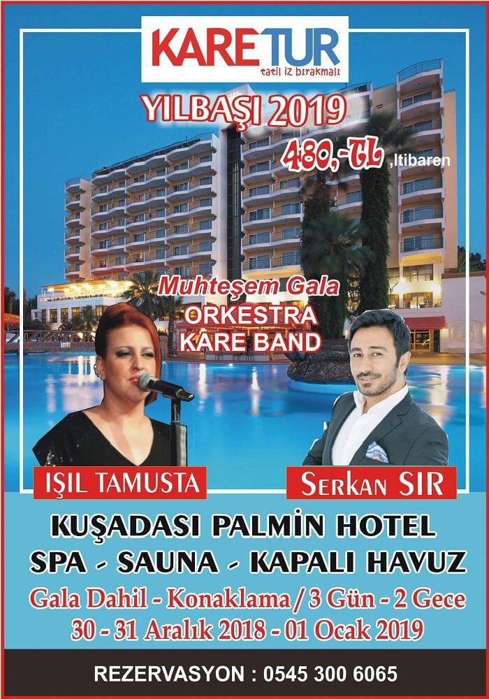 Palmin Hotel Kuşadası 2019 Yılbaşı Programı