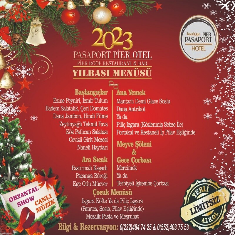 Passaport Pier Hotel İzmir Yılbaşı Programı 2023