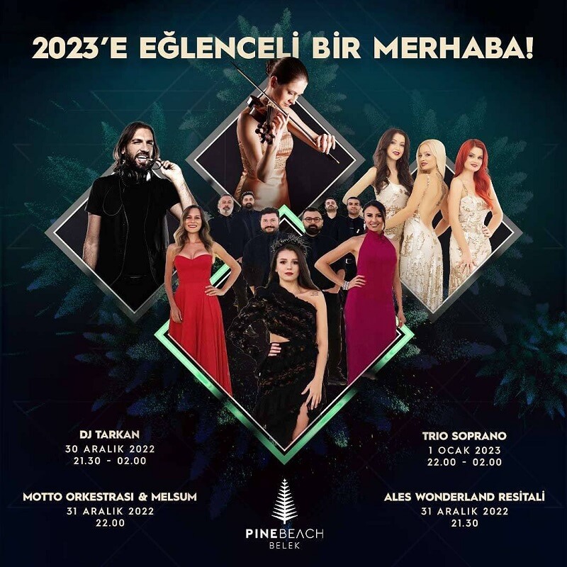 Pine Beach Hotel Belek Antalya Yılbaşı Programı 2023