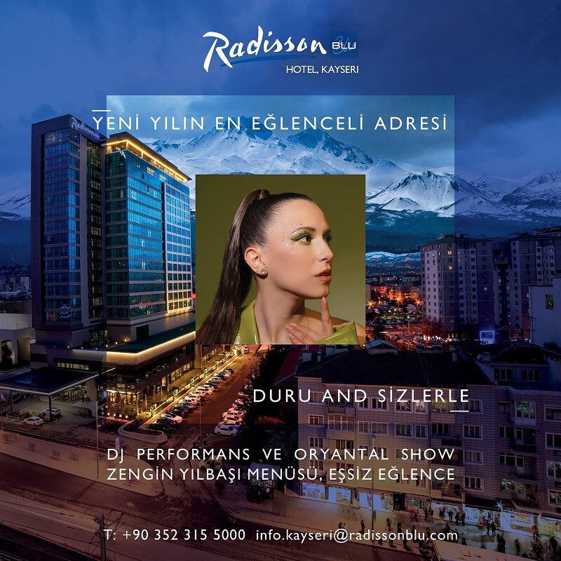 Radisson Blu Hotel Kayseri Yılbaşı Programı 2023